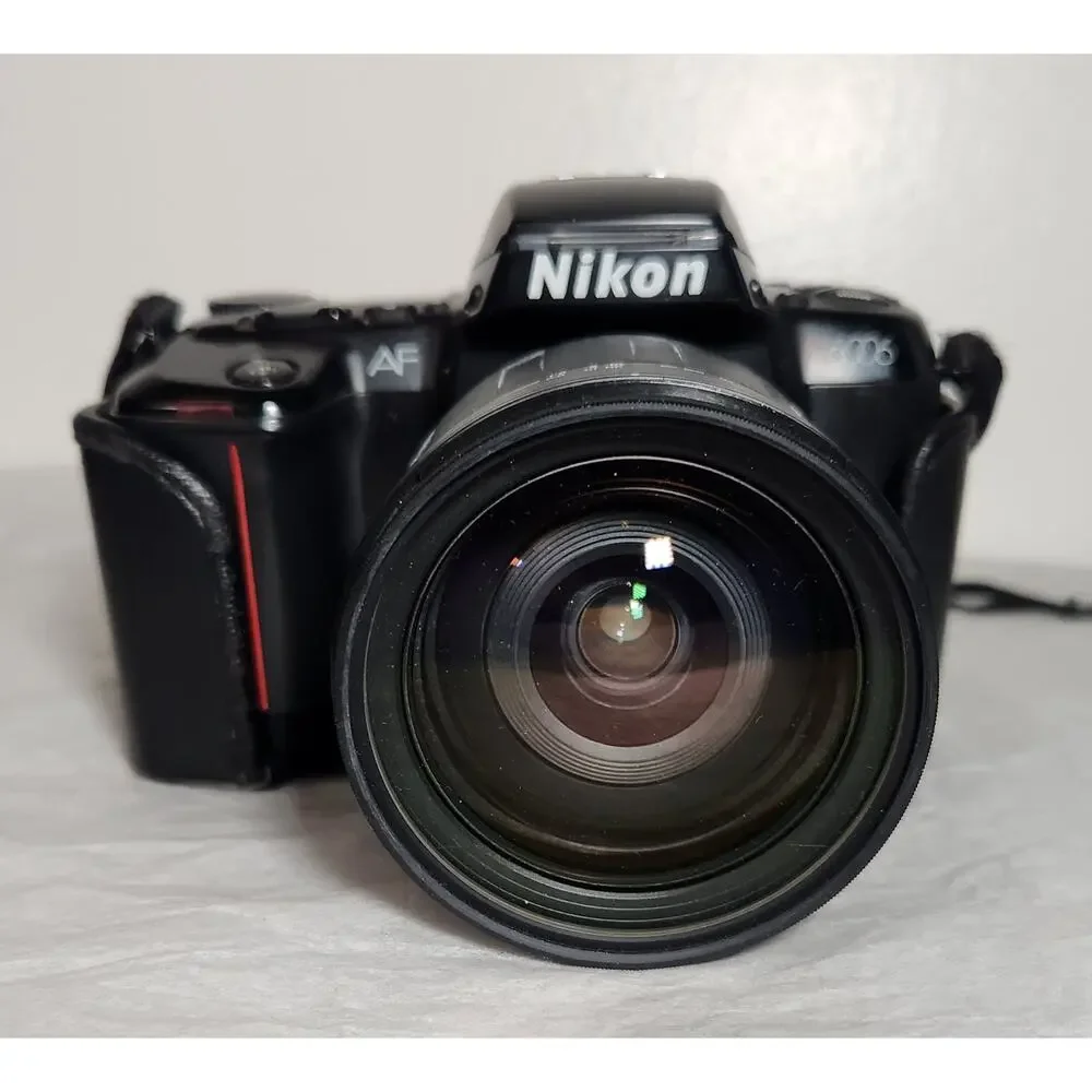 Nikon N6006 AF 35MM Tested Vintage Film Camera With Tamron Lens Pre-owned